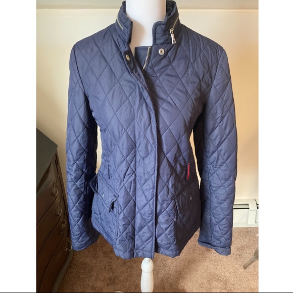 Tommy Hilfiger womens blue quilted jacket size XS - Picture 1 of 9